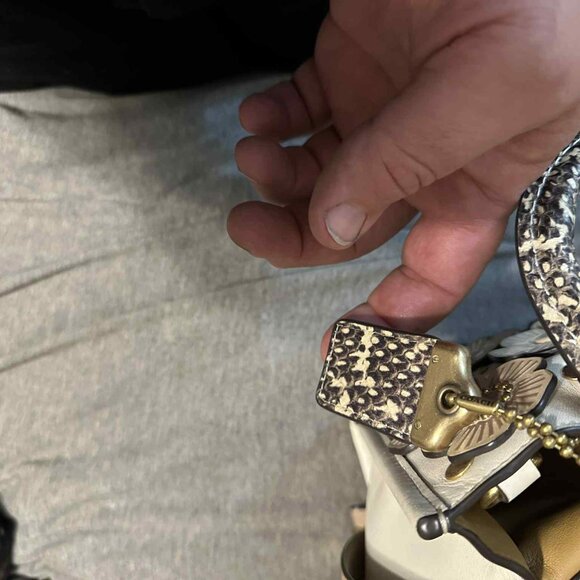 Coach Rogue Bag 25 In Colorblock With Tea Rose And Snakeskin Detail C8511 - Picture 9 of 12